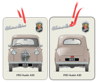 Austin A30 4 door saloon 1953 version Air Freshener